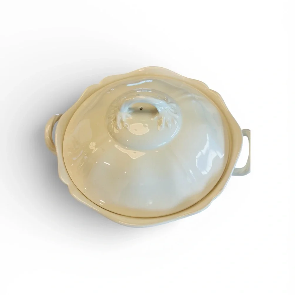 Vintage Wedgwood Queens Covered Vegetable Dish | Creamware Tureen | England